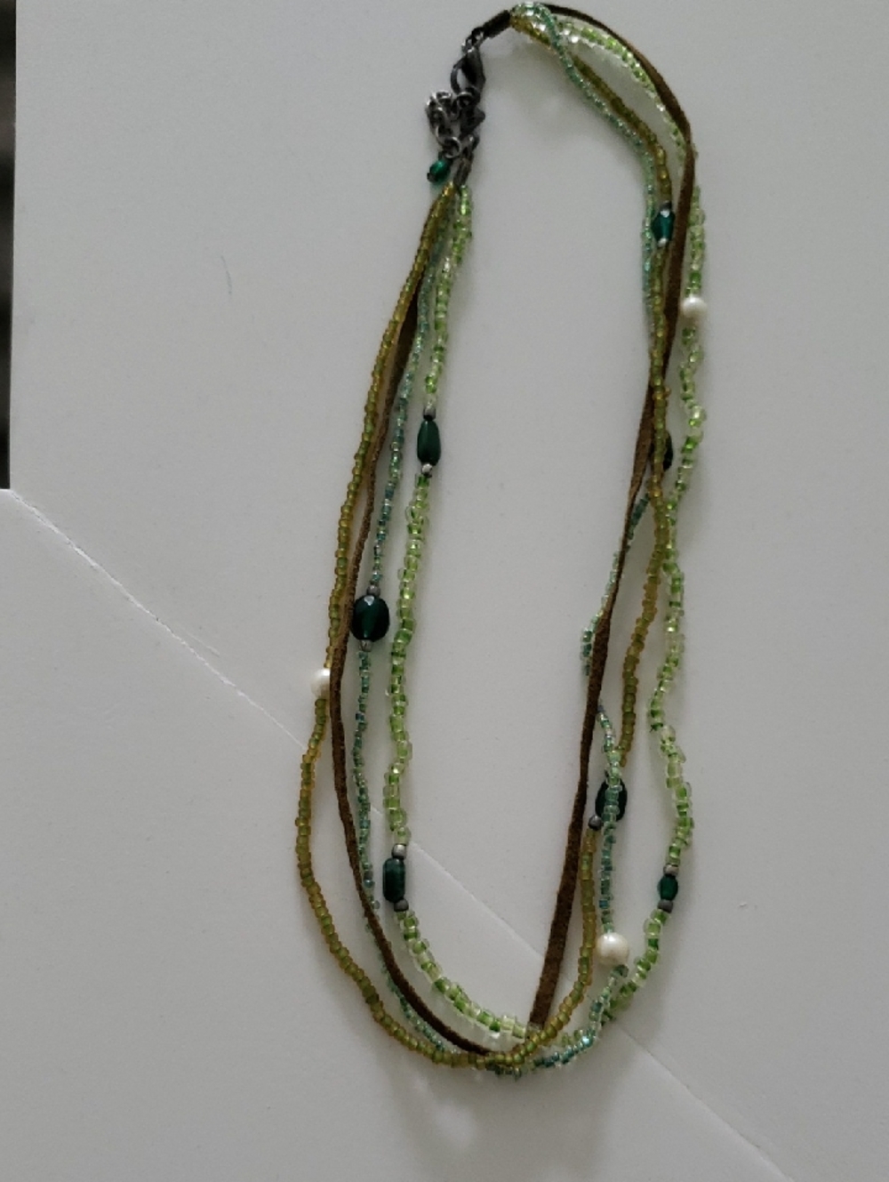 Vintage Hard Rock Cafe Bead And Leather Necklace